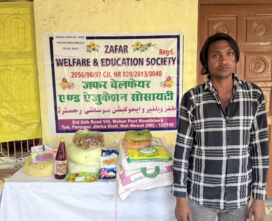 Distributing Ramzan Kit 2025